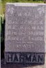 Tombstone of Emma V Harman
