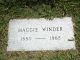 Tombstone of Margaret Edith Winder