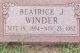 Tombstone of Beatrice McIver