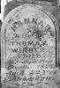Tombstone of Hannah Wildman