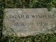 Tombstone of Edgar B Winders